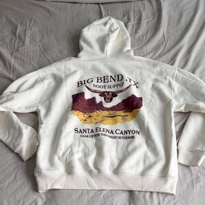 Abercrombie & Fitch Cream Graphic Hoodie